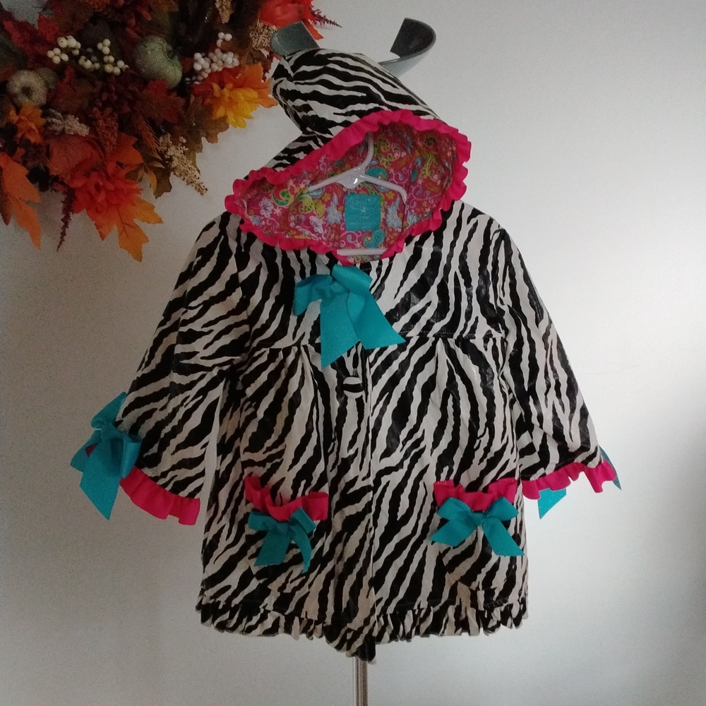 Mud Pie Baby Hooded Rain Coat 12 to 18m